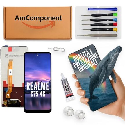AmComponent - display di ricambio per REALME C75 (4G) RMX3941 schermo LCD vetro touch ricambio
