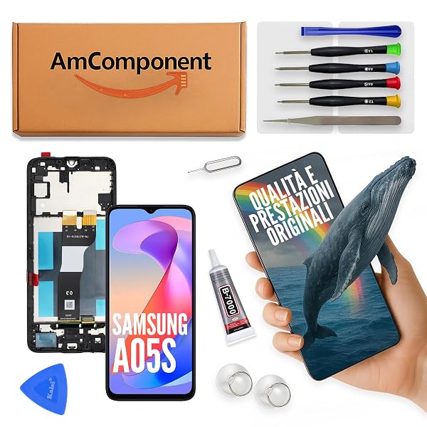 AmComponent-display-di-ricambio-per-SAMSUNG-GALAXY-A05S-SM-A057-schermo-frame-LCD-vetro-touch-Componente-di-ricambio-B0FFN7LYFW
