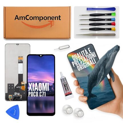 AmComponent - display di ricambio per XIAOMI POCO C71 25028PC03I 25028PC03G schermo LCD vetro