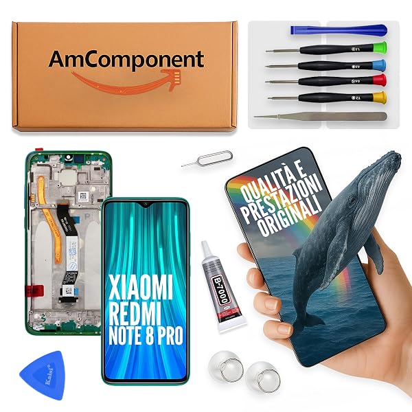 AmComponent-display-di-ricambio-per-XIAOMI-REDMI-NOTE-8-PRO-M1906G7G-schermo-LCD-vetro-touch-frame-verde-Componente-B0FFN72FRJ