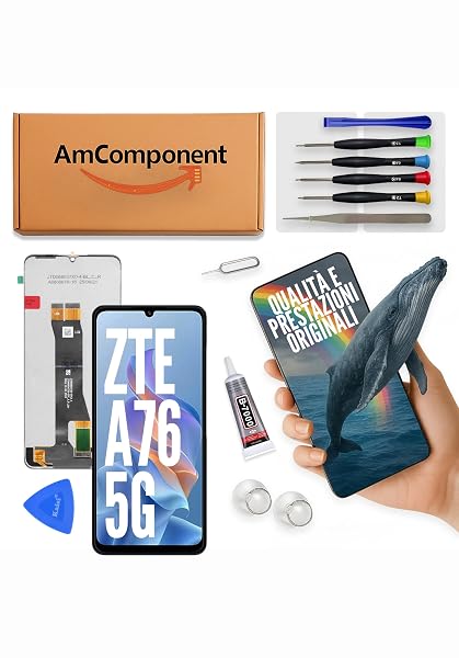 AmComponent - display di ricambio per ZTE BLADE A76 5G Z2469N schermo LCD vetro touch ricambio