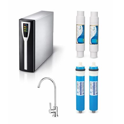 Depuratore acqua osmosi inversa sotto zoccolo con display | Purificatore domestico acqua potabile dal rubinetto di casa | 60 Litri/h | 300 Galloni/giorno | con display LCD
