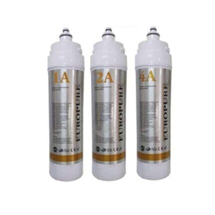KIT 3 FILTRI COMPATIBILE PER EUROPURE DEPURATORE ACQUA OSMOSI INVERSA ATTACCO RAPIDO a BAIONETTA